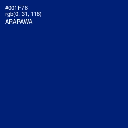 #001F76 - Arapawa Color Image