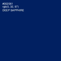 #002061 - Deep Sapphire Color Image