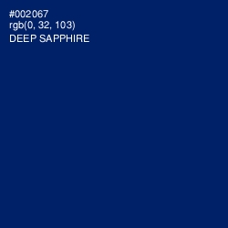 #002067 - Deep Sapphire Color Image