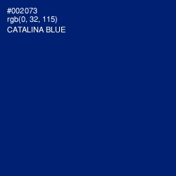 #002073 - Catalina Blue Color Image