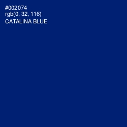 #002074 - Catalina Blue Color Image