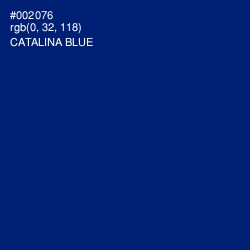 #002076 - Catalina Blue Color Image