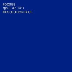 #002083 - Resolution Blue Color Image