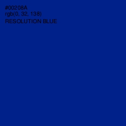 #00208A - Resolution Blue Color Image