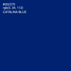 #002270 - Catalina Blue Color Image