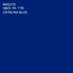 #002276 - Catalina Blue Color Image