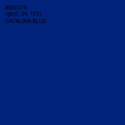 #00227A - Catalina Blue Color Image