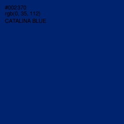 #002370 - Catalina Blue Color Image