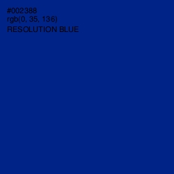 #002388 - Resolution Blue Color Image