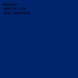 #00246D - Deep Sapphire Color Image