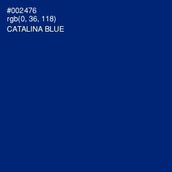 #002476 - Catalina Blue Color Image