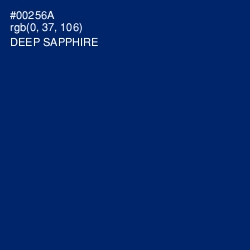 #00256A - Deep Sapphire Color Image