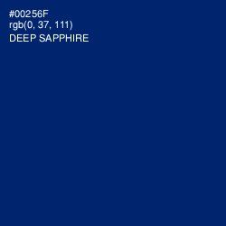 #00256F - Deep Sapphire Color Image