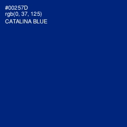 #00257D - Catalina Blue Color Image