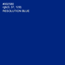 #002580 - Resolution Blue Color Image