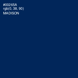 #00265A - Madison Color Image