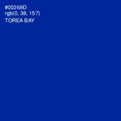 #00269D - Torea Bay Color Image