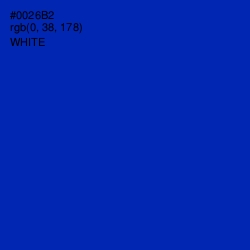 #0026B2 - International Klein Blue Color Image