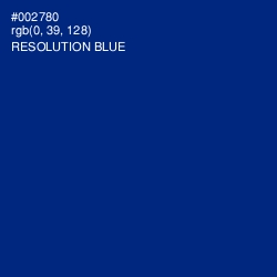 #002780 - Resolution Blue Color Image