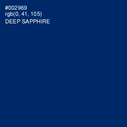 #002969 - Deep Sapphire Color Image