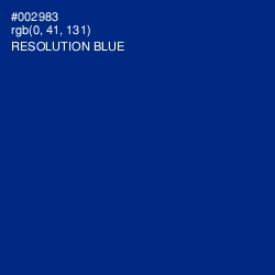 #002983 - Resolution Blue Color Image