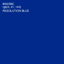 #00298C - Resolution Blue Color Image