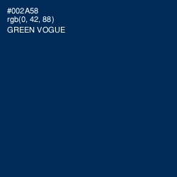 #002A58 - Green Vogue Color Image