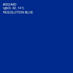 #002A8D - Resolution Blue Color Image