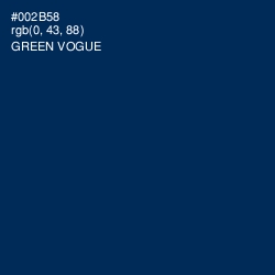 #002B58 - Green Vogue Color Image