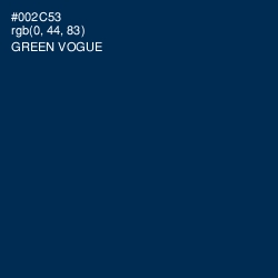 #002C53 - Green Vogue Color Image