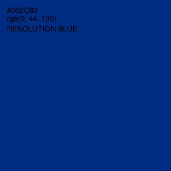 #002C82 - Resolution Blue Color Image