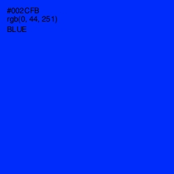 #002CFB - Blue Color Image