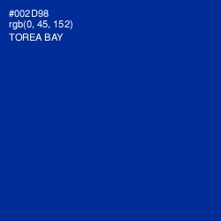 #002D98 - Torea Bay Color Image