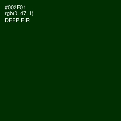 #002F01 - Deep Fir Color Image