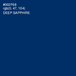 #002F68 - Deep Sapphire Color Image