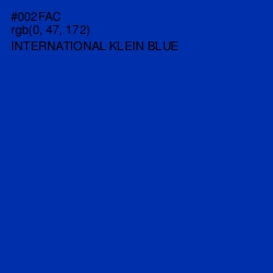 #002FAC - International Klein Blue Color Image