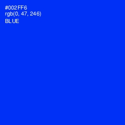 #002FF6 - Blue Color Image