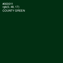 #003011 - County Green Color Image
