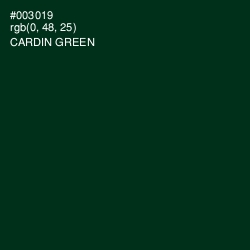 #003019 - Cardin Green Color Image