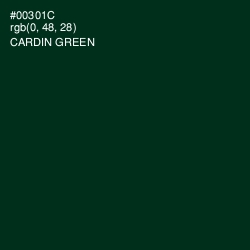 #00301C - Cardin Green Color Image