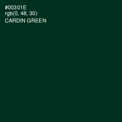 #00301E - Cardin Green Color Image