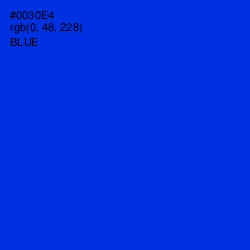 #0030E4 - Blue Color Image