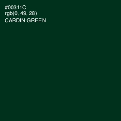 #00311C - Cardin Green Color Image