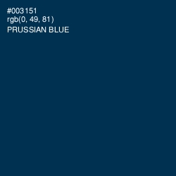 #003151 - Prussian Blue Color Image