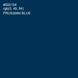 #003154 - Prussian Blue Color Image