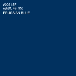 #00315F - Prussian Blue Color Image