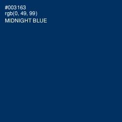 #003163 - Midnight Blue Color Image