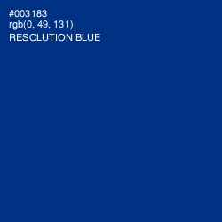 #003183 - Resolution Blue Color Image