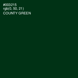 #003215 - County Green Color Image