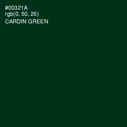 #00321A - Cardin Green Color Image